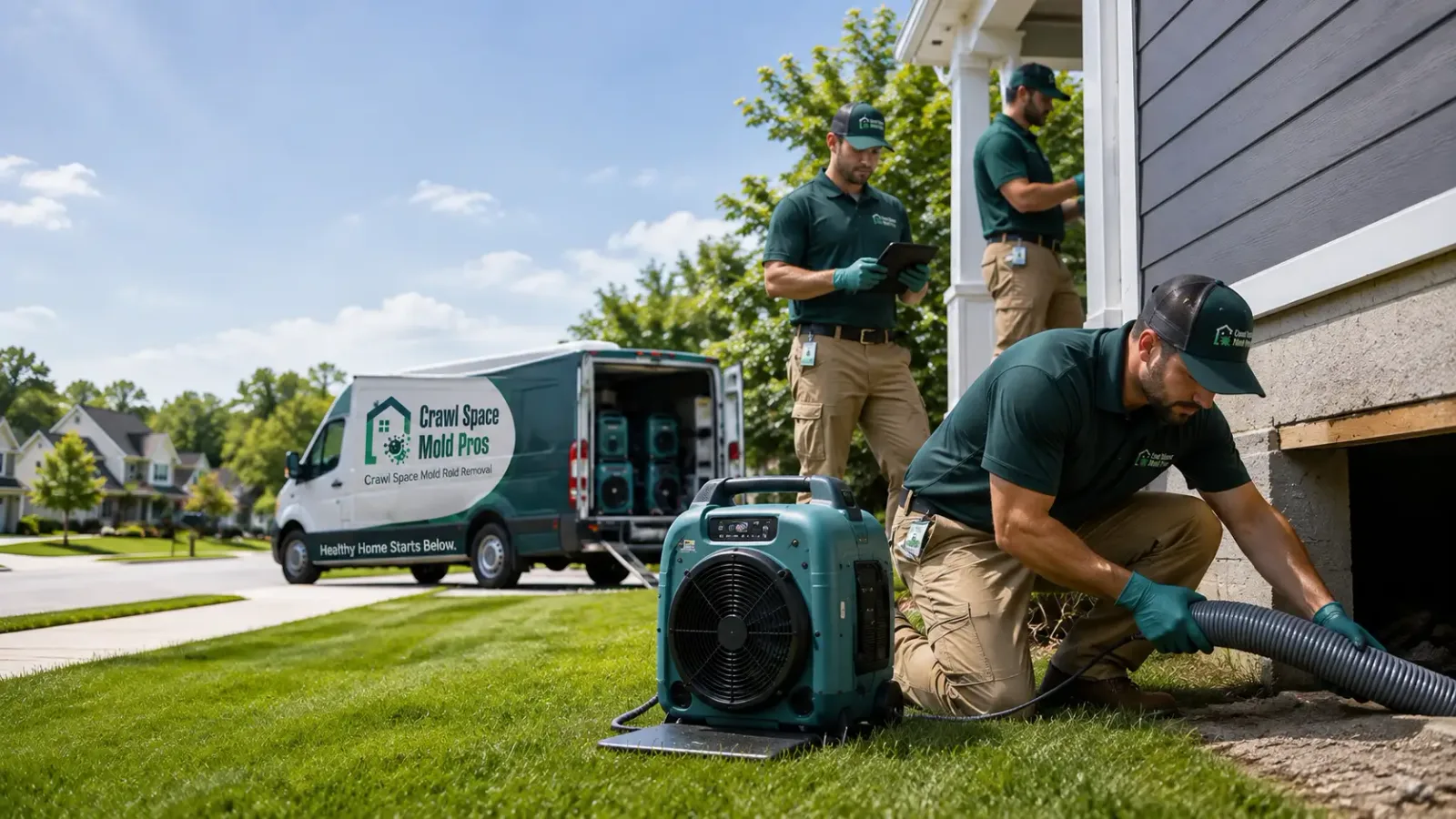 Crawl Space Mold Removal in Creighton, PA